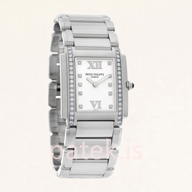 patek philippe twenty 4 ladies 27mm 4910/10a 011 bracelet silver tone