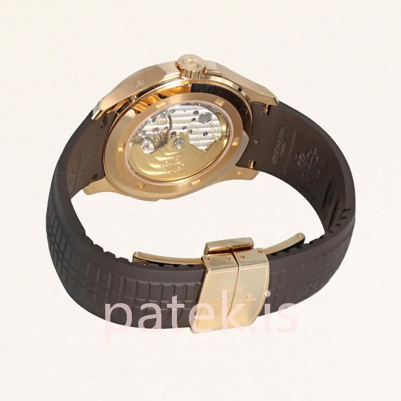 patek philippe aquanaut 5164r 001 men 40mm rose gold tone