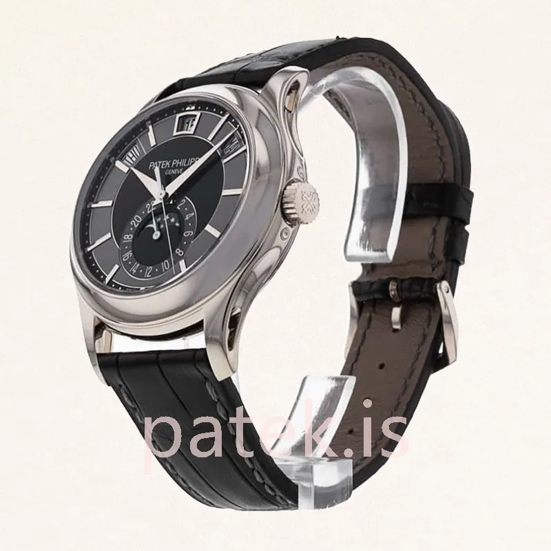 patek philippe complications 5205g 010 40mm men leather strap