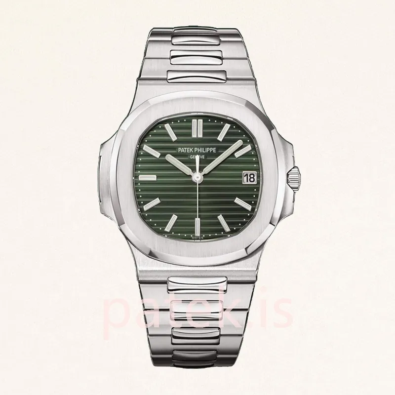 patek philippe nautilus 5711/1a 014 men's 40mm automatic silver tone