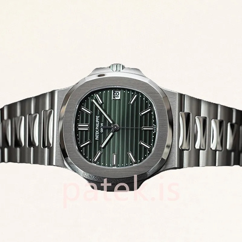 patek philippe nautilus 5711/1a 014 men's 40mm automatic silver tone