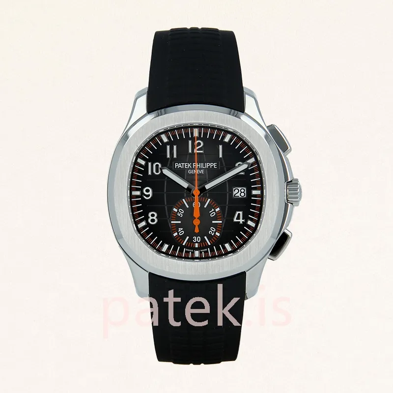 patek philippe aquanaut 5968a 002 42mm men silver tone