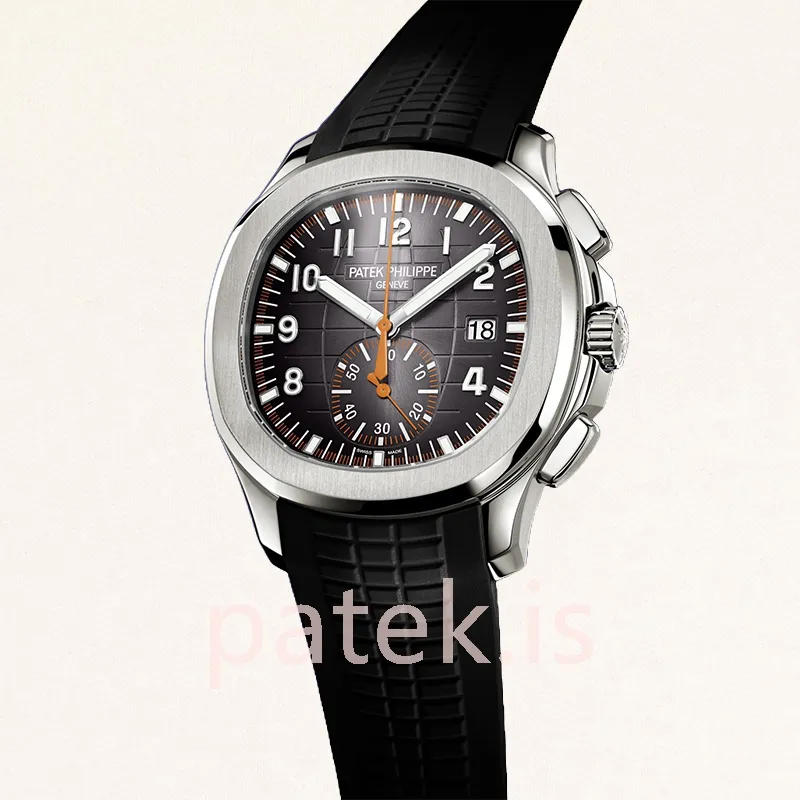 patek philippe aquanaut 5968a 002 42mm men silver tone