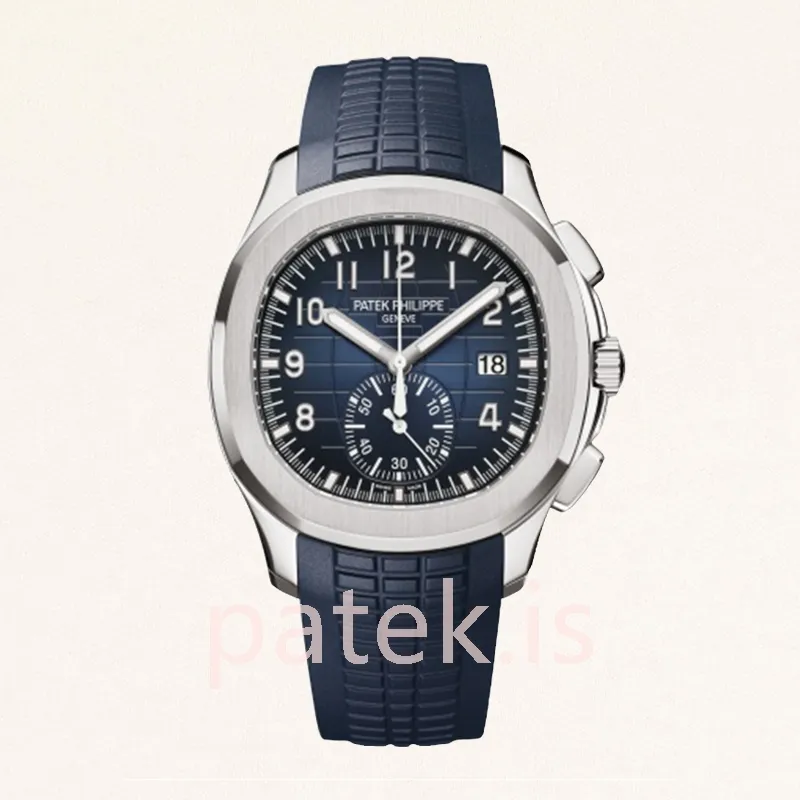 patek philippe aquanaut men's 5968g 001 42mm silver tone