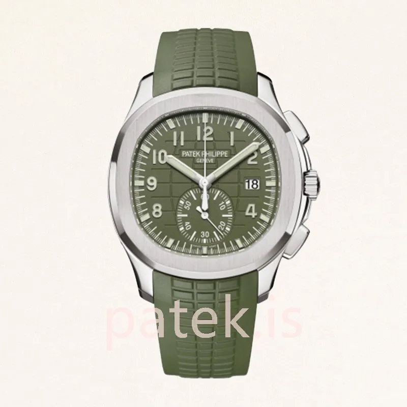 patek philippe aquanaut 42mm men's 5968g 010 green dial rubber band