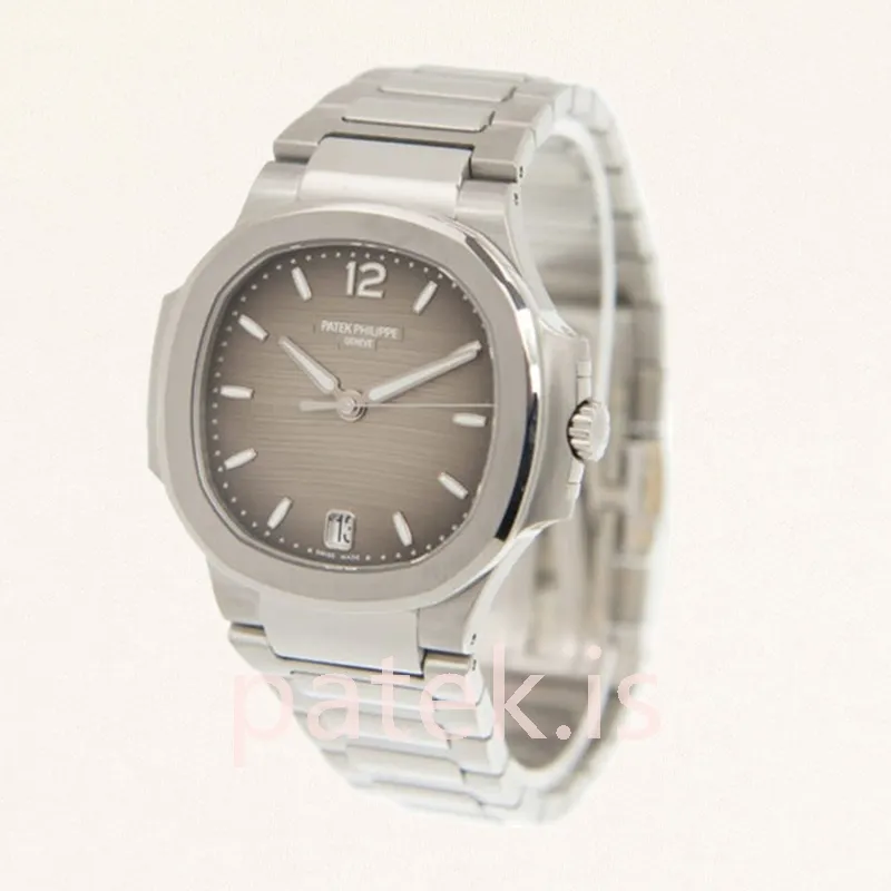 patek philippe nautilus ladies 32mm 7118/1a 011 bracelet silver tone