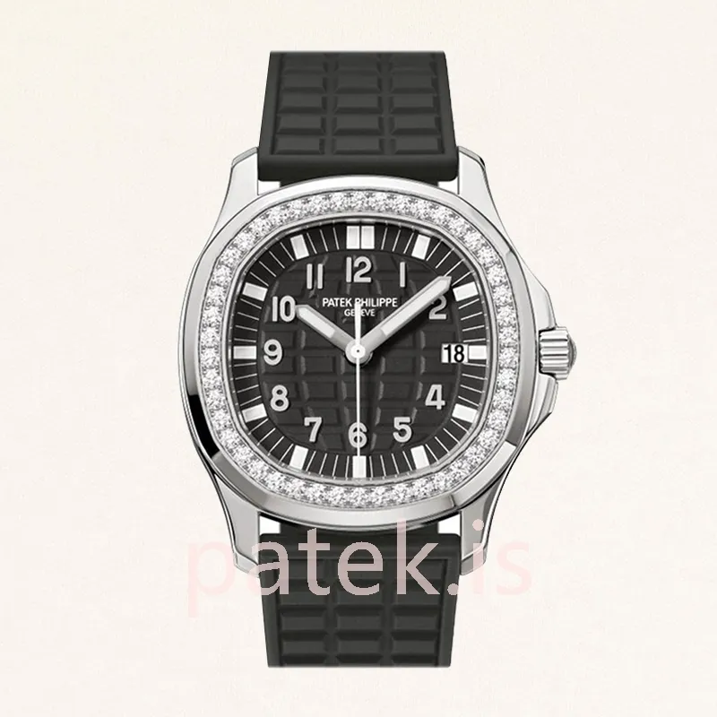 patek philippe aquanaut 32mm ladies 5067a 001 quartz silver tone
