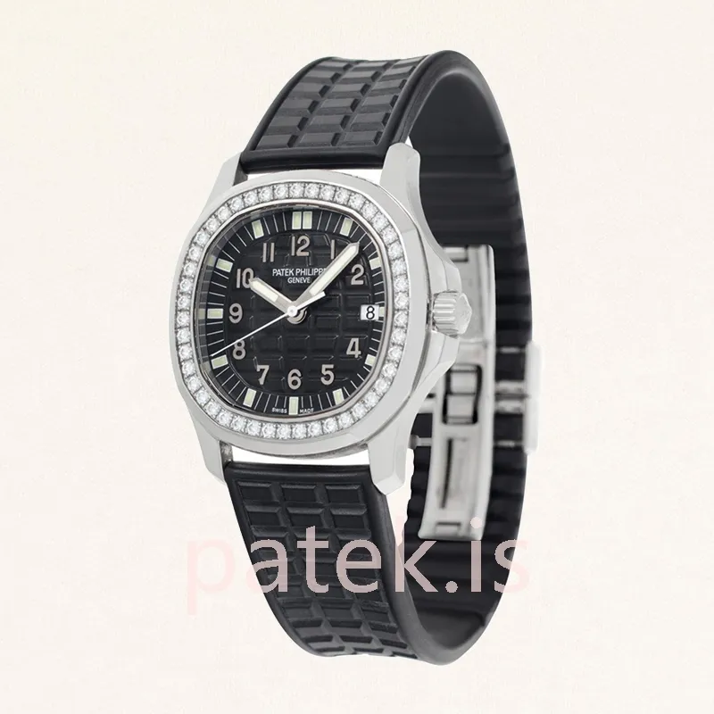 patek philippe aquanaut 32mm ladies 5067a 001 quartz silver tone