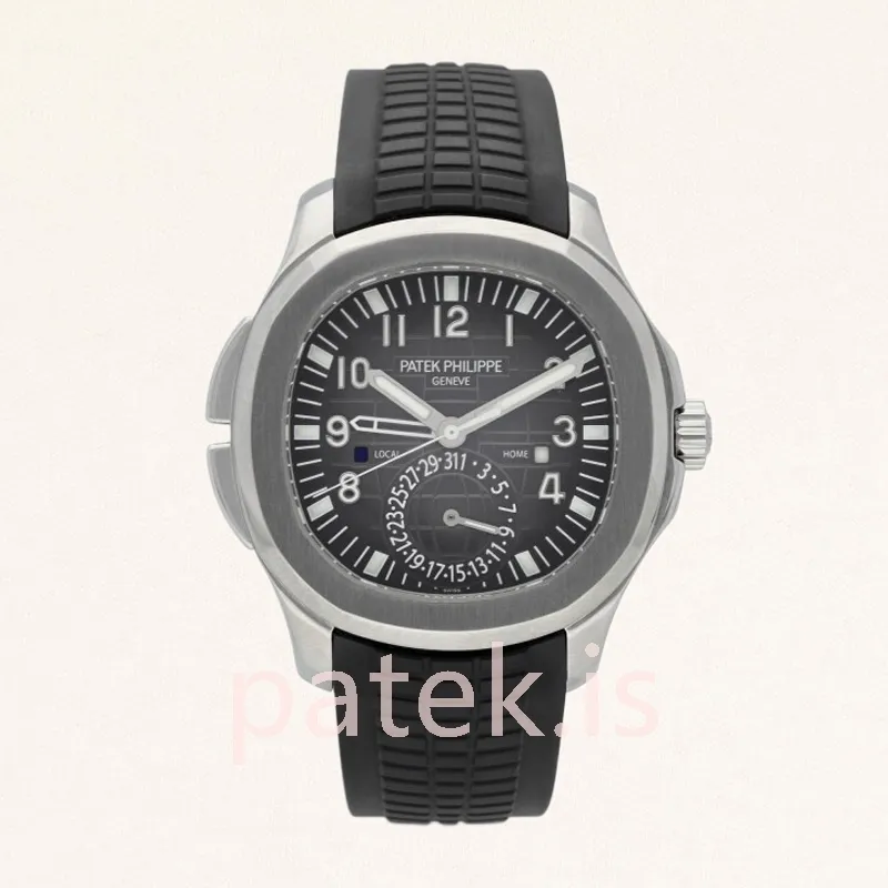 patek philippe aquanaut 40mm/42mm 5164a 001 men's silver tone automatic