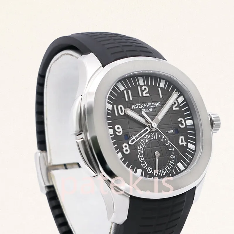 patek philippe aquanaut 40mm/42mm 5164a 001 men's silver tone automatic