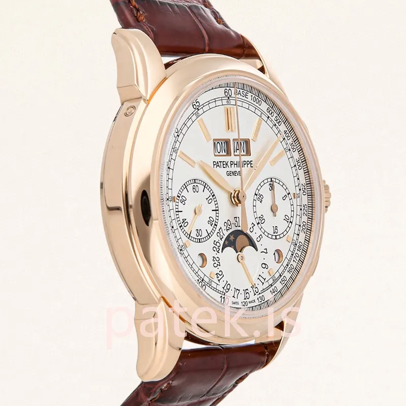 patek philippe grand complications 42mm men's 5270r 001 rose gold tone white dial