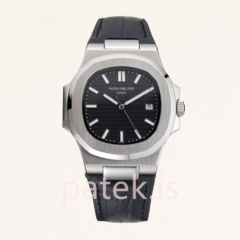 patek philippe nautilus men's 5711g 001 40mm silver tone