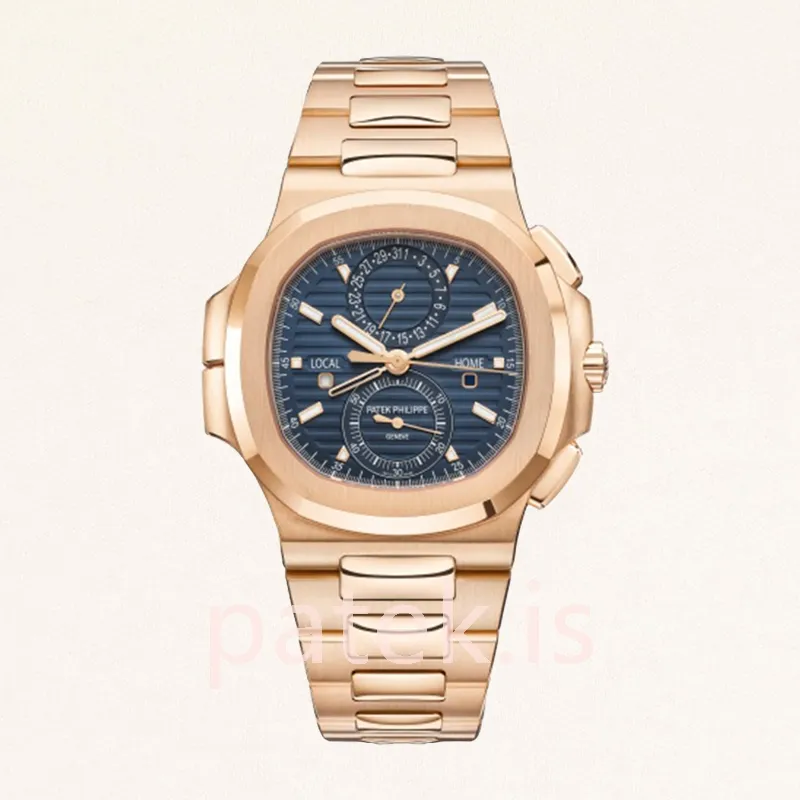 patek philippe nautilus 5990/1r 001 men's 40mm rose gold tone bracelet