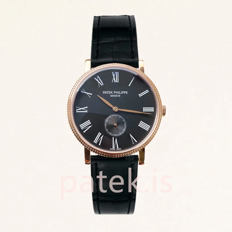 patek philippe calatrava 40mm men's 3919j 1 leather strap