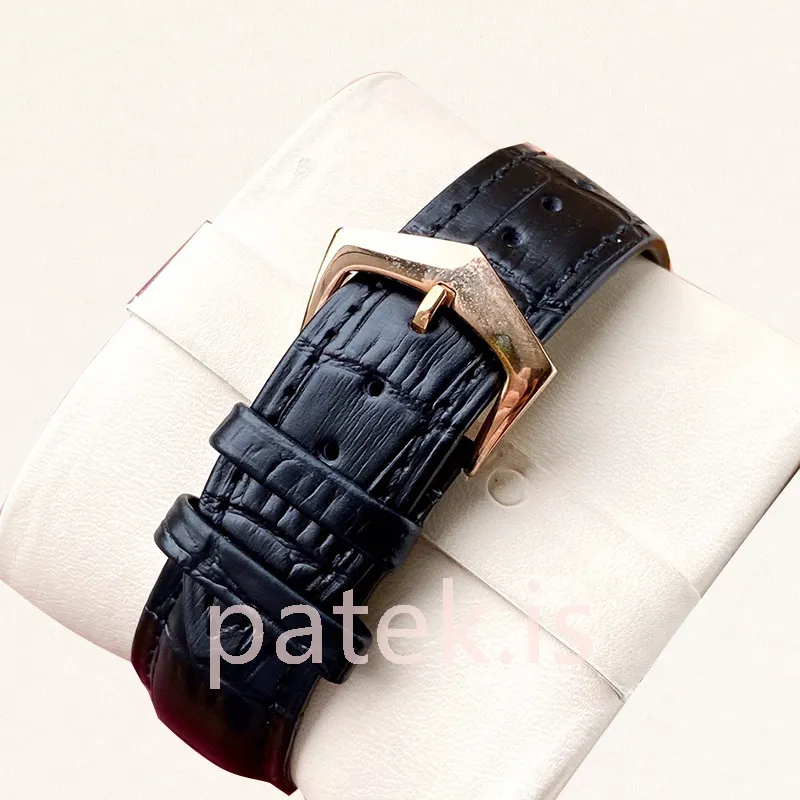 patek philippe calatrava 40mm men's 3919j 1 leather strap