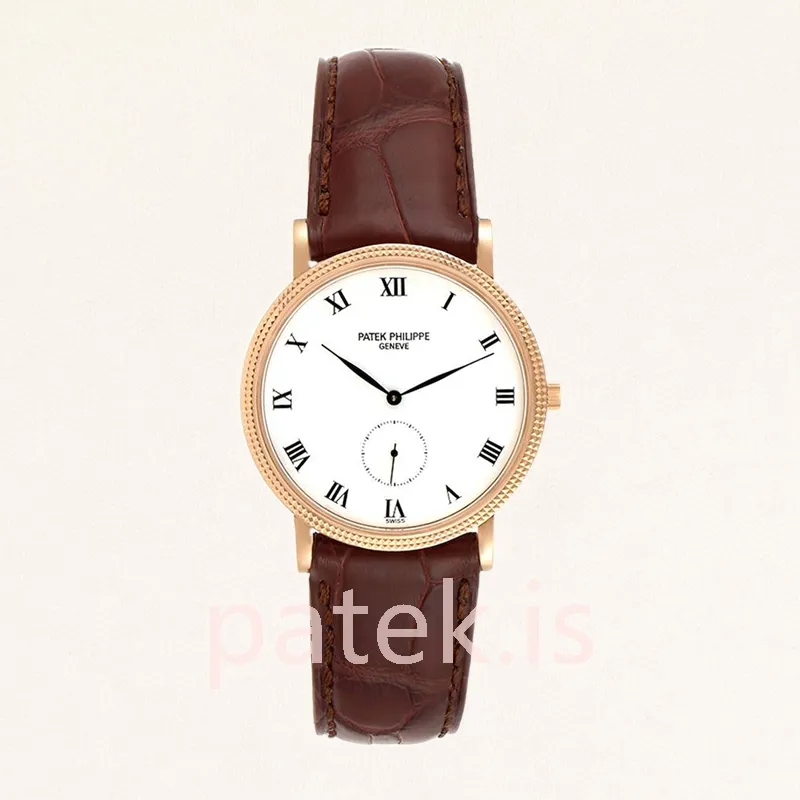 patek philippe calatrava men's 3919r 40mm automatic white dial