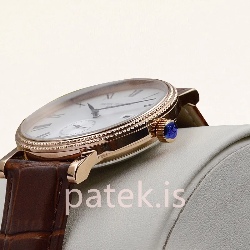 patek philippe calatrava 5119r 001 40mm men's automatic leather strap