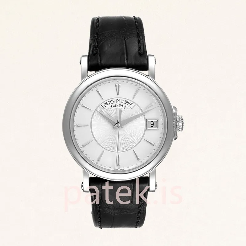 patek philippe calatrava 40mm men's 5153g 001 1 leather strap