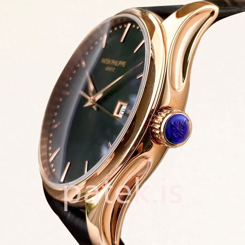 patek philippe calatrava 5227r 001 2 men's 40mm rose gold tone