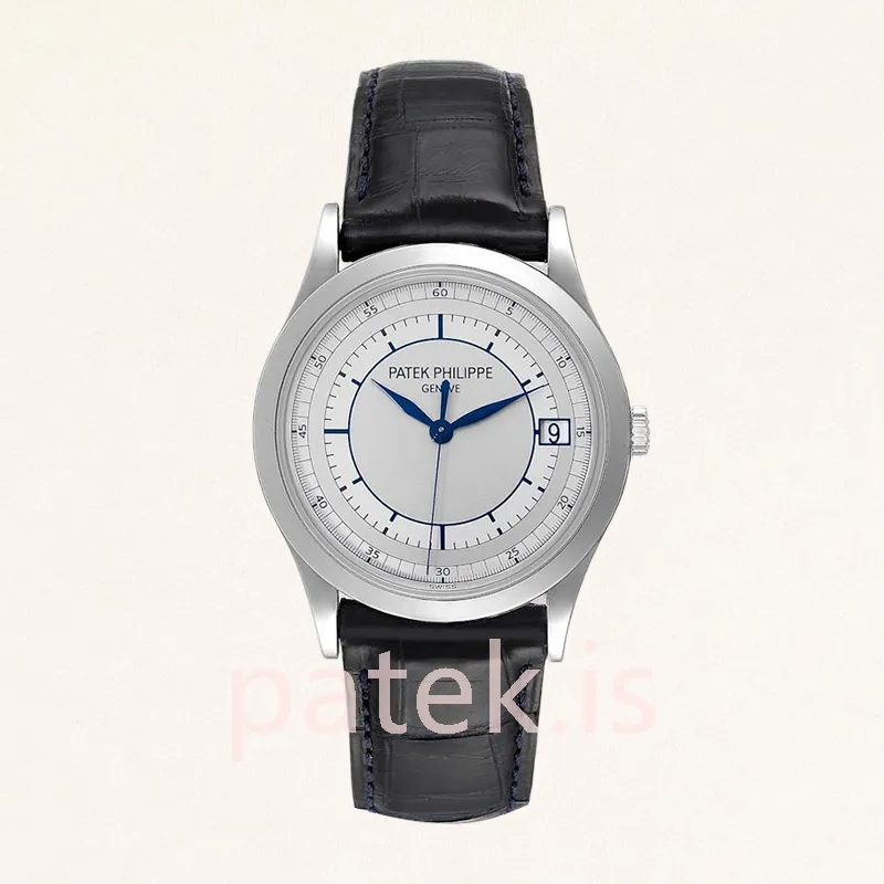 patek philippe calatrava 40mm men's 5296g leather strap