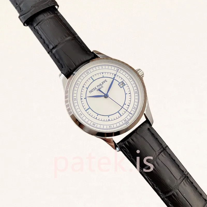 patek philippe calatrava 40mm men's 5296g leather strap