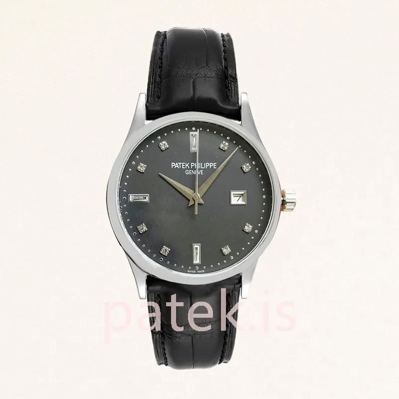 patek philippe calatrava men's 40mm 5297g 001 automatic black dial