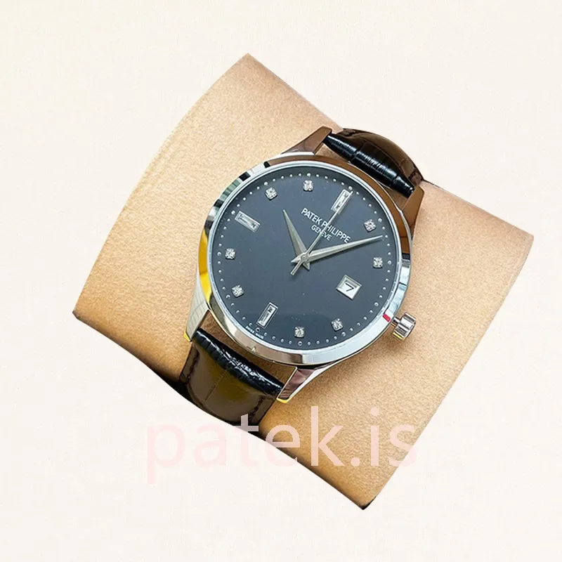patek philippe calatrava men's 40mm 5297g 001 automatic black dial