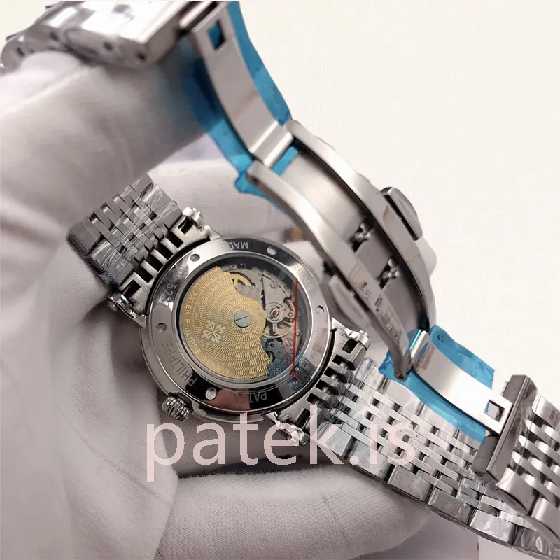 patek philippe calatrava 40mm calatravawsb010 men's silver tone