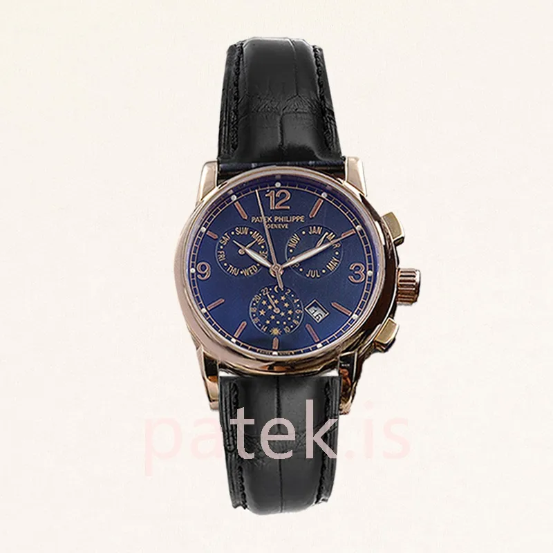 patek philippe complications 40mm men's complicationsblsl023 blue dial