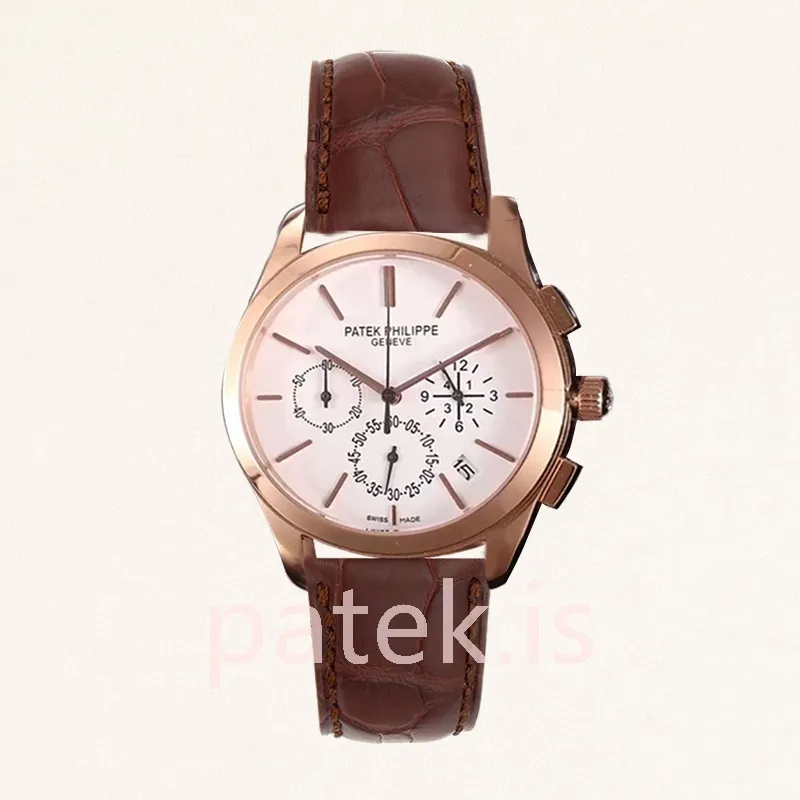 patek philippe grand complications grandwsl029 40mm men's leather strap
