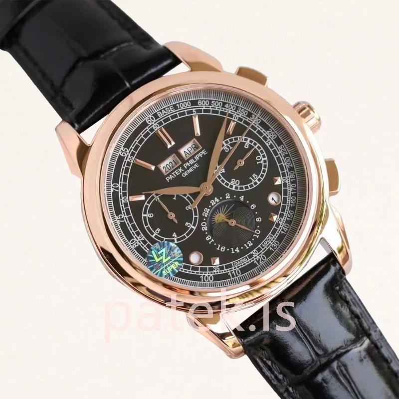 patek philippe grand complications ref.5970 1 men's 40mm leather strap automatic