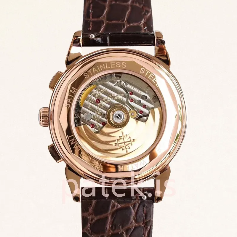 patek philippe grand complications ref.5970 1 men's 40mm leather strap automatic